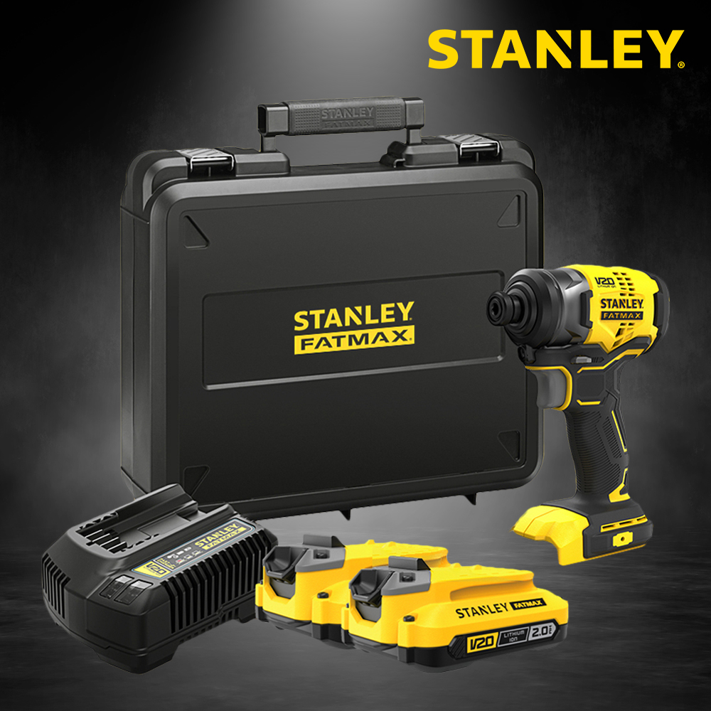 [스탠리] 20V MAX 브러쉬리스 임팩드라이버 풀세트 (배터리2개) SBI810D2K